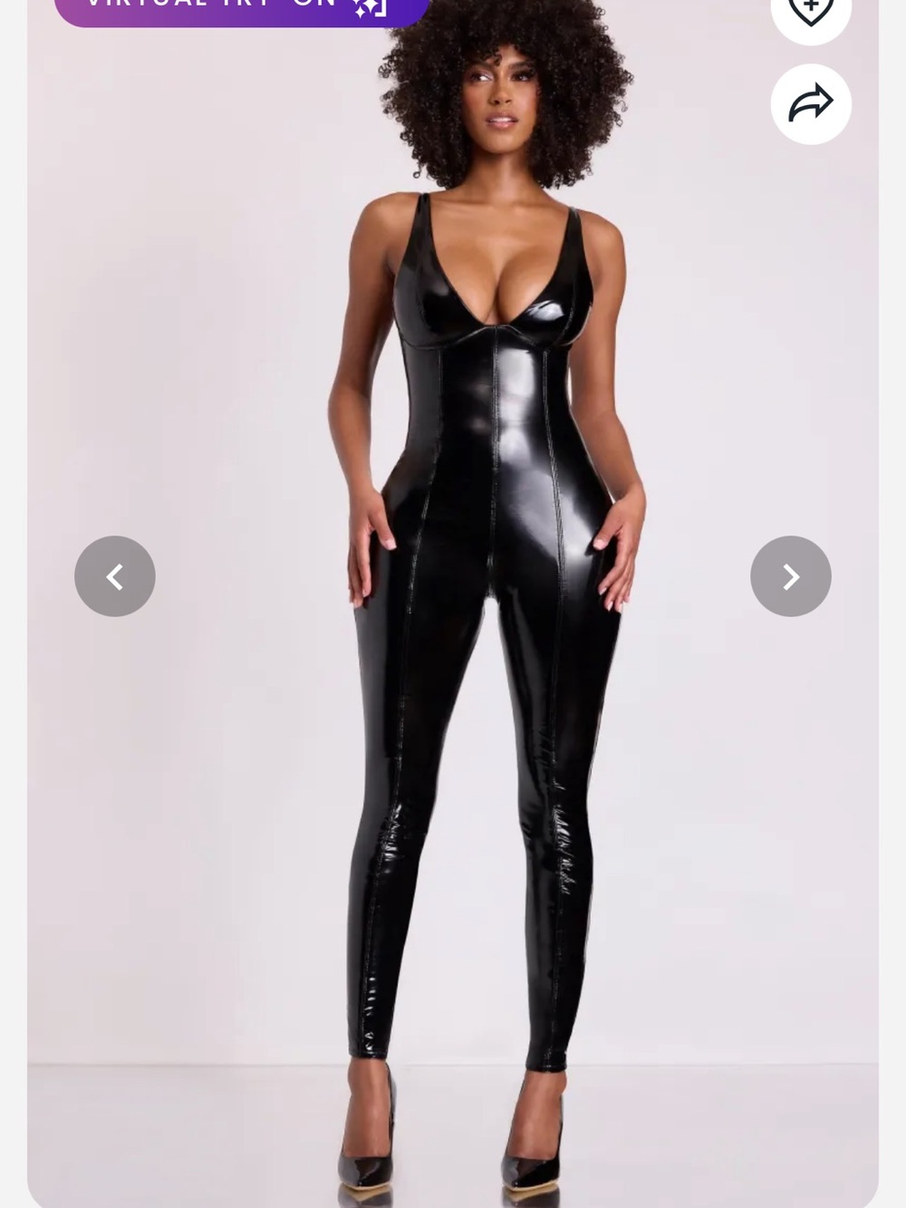 Oh Polly leather bodysuit